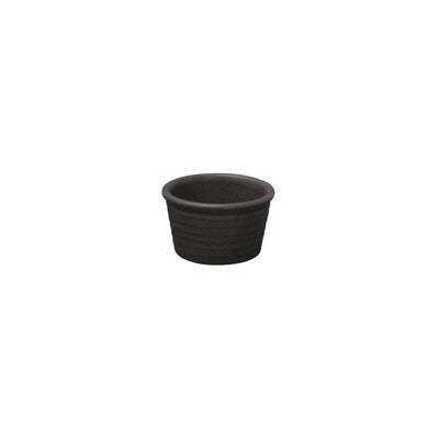 Ribbed Ramekin-85mm Ø | 50mm H CHARCOAL (Sold in sets of 6)
