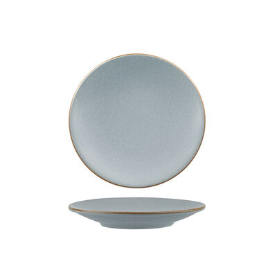 Round Coupe Plate - PORCELAIN BLUESTONE (sold in sets of 6)