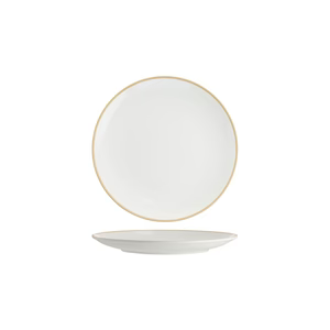 91012-GY - Tablekraft Core Round Plate Coupe Shape (Set of 6)
