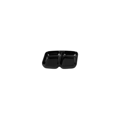 91206-BK - Ryner Melamine Ryner Glass Divided Dish - 85X70Mm (Set of 24)