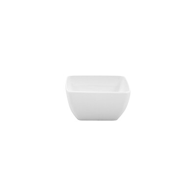 91210-W - Ryner Melamine Ryner Glass Rounded Square Bowl - 130X130X70M