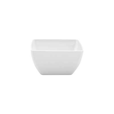 91210-W - Ryner Melamine Ryner Glass Rounded Square Bowl - 130X130X70M