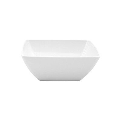91210-W - Ryner Melamine Ryner Glass Rounded Square Bowl - 130X130X70M