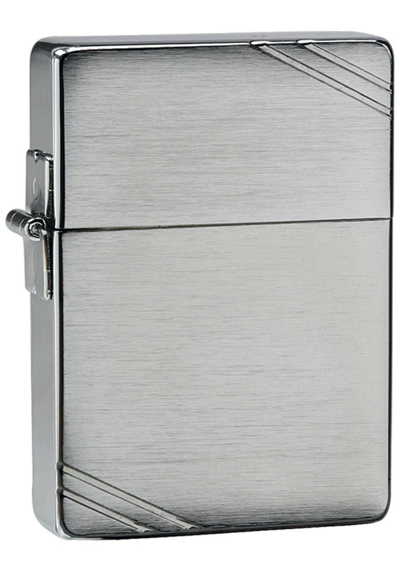 Zippo 1935 Replica with Slashes Brushed Chrome - 91935