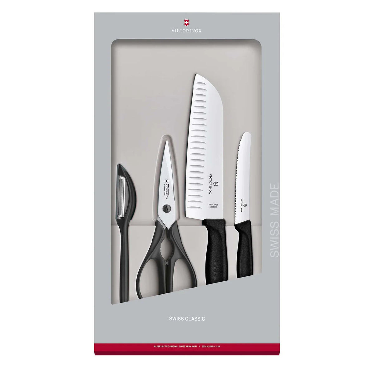 6.7133.4G - 4 Piece Kitchen Set - Black