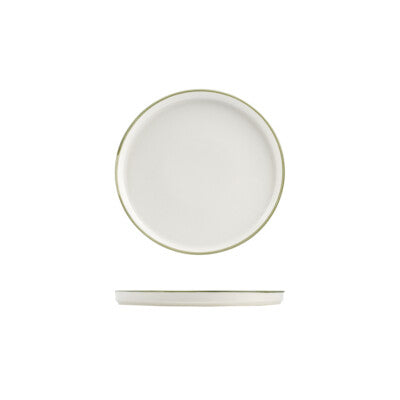 924008 - Walled Plate-300mm Ø / 22mm H (Sets of 6) Homestead Olive
