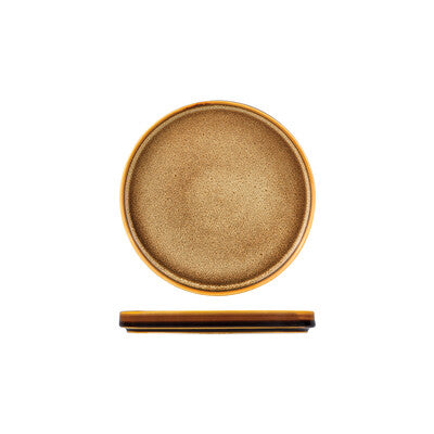 Low Stackable Plate-200mm Ø High Alumina Ceramic Sango (Set of 6)