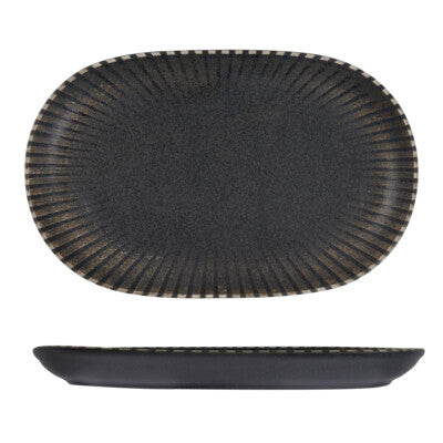 Oval Platter Coupe - Black (Sold in sets of 6)