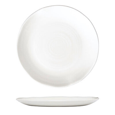 White Organic Coupe Plate -164mm (Sets of 12)