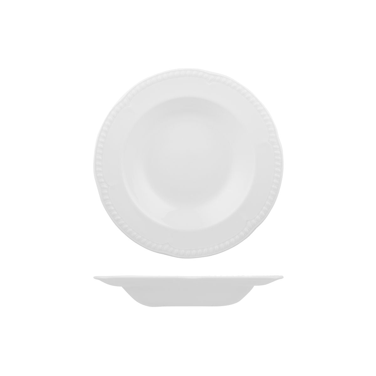 Round Wide Rim Pasta Plate-230Mm Ø | 330Ml