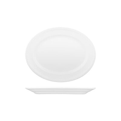 Churchill Buckingham Oval Wide Rim Plate-254Mm (Set of 12)