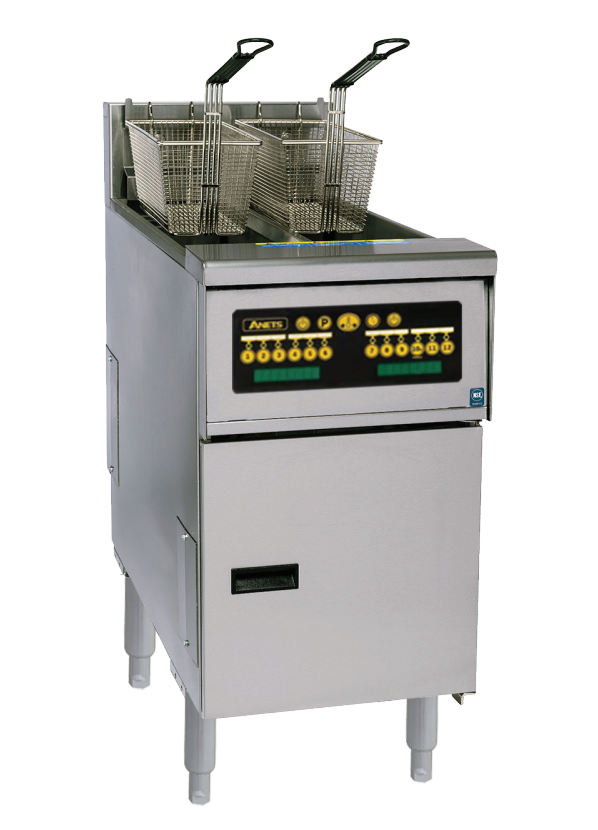 Anets AEP14TC Platinum Series Split Pot Electric Fryer with Computer Contro 2x 9-11 Liters Tube Fryer Deep Fryers
