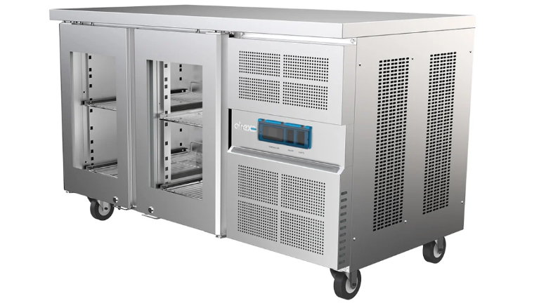 Airex AXR.UCGN.2G.900H Double Glass Door with Height Increase Spacer Undercounter Refrigerator 184L Undercounter Fridge