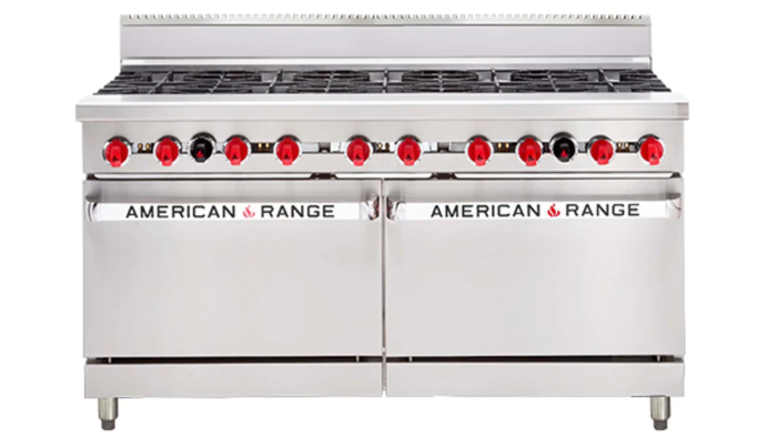 American Range AAR.10B 60" Gas Oven Range 10x Burner Top Gas Oven