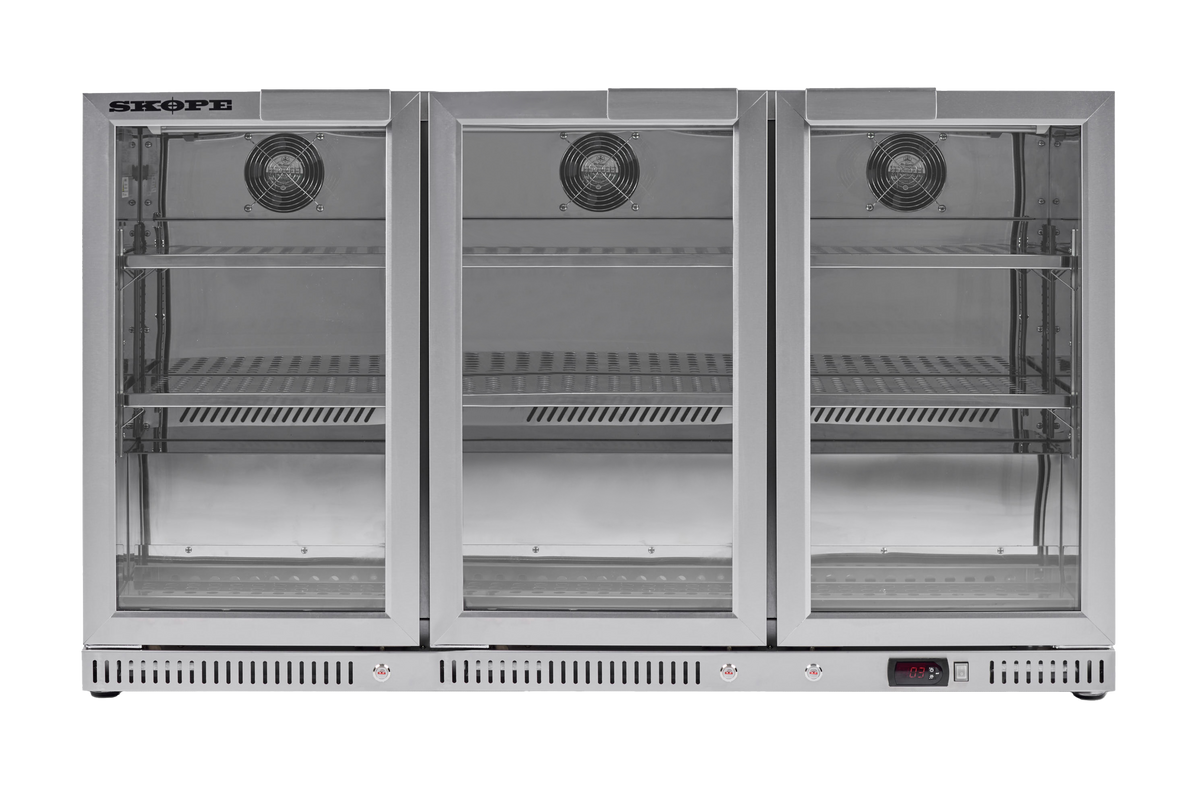 Skope Ascend 3 Door Glass Bar Cooler 203L