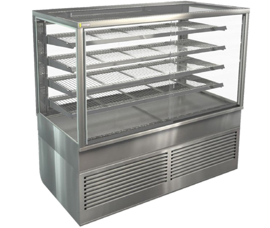 Cossiga BTGHT15-SD | NextGen BTG Heated | Sliding Front | With Rear Glass Doors  | Heated Food Display | Commercial Food Display