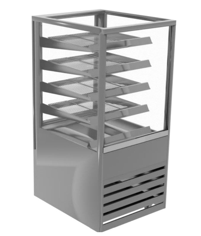 Cossiga BTGHT6 | NextGen BTG Heated | Solid Front | With Rear Glass Doors  | Heated Food Display | Commercial Food Display