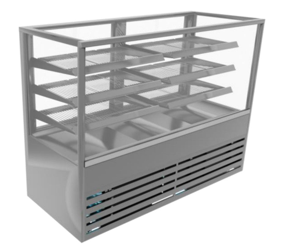 Cossiga BTGRF18 | NextGen BTG Refrigerated | Solid Front | With Rear Glass Doors | Fridge | Commercial Display Refrigerator