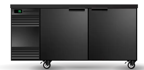 Skope SL.2.SSW | BackBar | 2 Solid Door | Swing Door | SlimLine | Fridge | Commercial Fridge