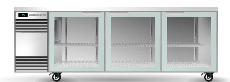 Skope SL.3.GSW-SS | BackBar | 3 Glass Door | Swing Door | SlimLine | Fridge | Display Fridge | Commercial Fridge