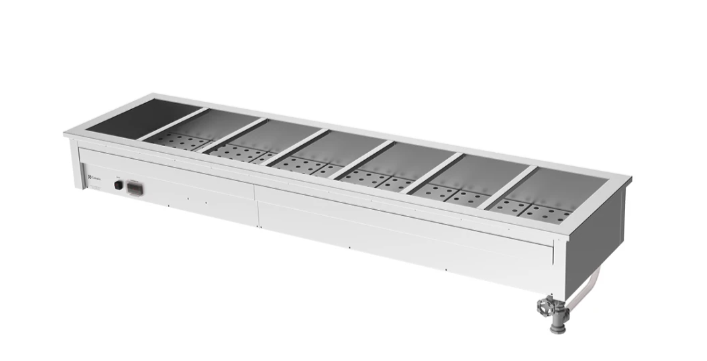 Culinaire CH.BM.D.7 7 Module Drop In Commercial Bain Marie Benchtop Bain Marie