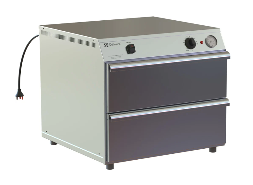Culinaire CH.WD.0211 Food Warmer 2 x1/1GN Warming Drawer Stainless Steel Heating Drawer