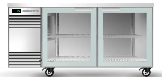 Skope CL.2.GSW.T-SS | BackBar | Tropical | 2 Glass Door | Swing Door | CounterLine | Fridge | Display Fridge | Commercial Display Fridge