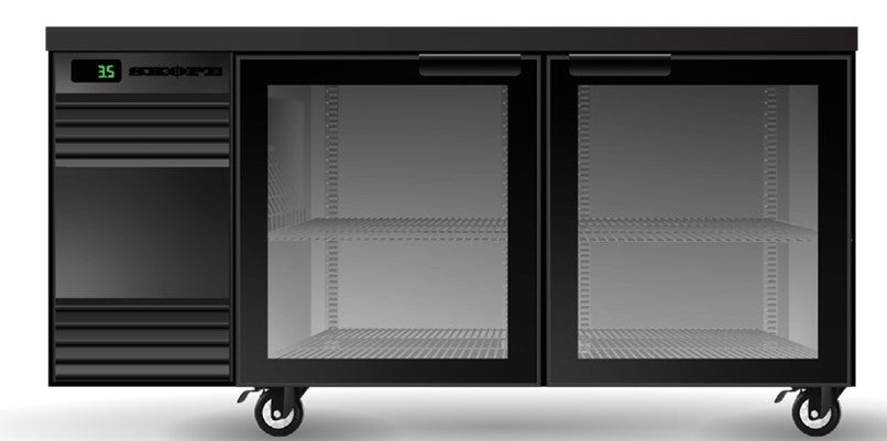 Skope CL.2.GSW.Tr | Tropical | Remote | BackBar| 2 Glass Door | Swing Door | CounterLine | Fridge | Display Fridge | Commercial Display Fridge