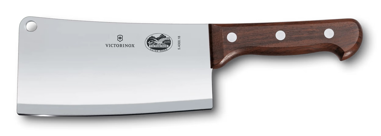 Kitchen Cleaver, Straight Edge 18cm - Wood