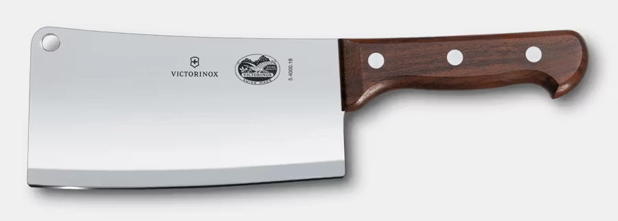 Kitchen Cleaver, Straight Edge 18cm - Wood