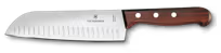 Santoku Knife, Fluted Edge 17cm - Wood