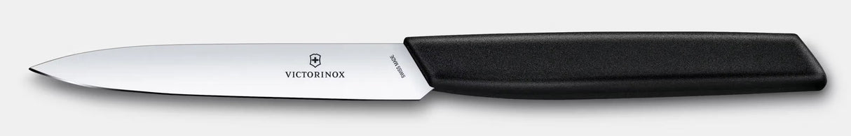 Paring Knife, Straight Edge 10cm - Black