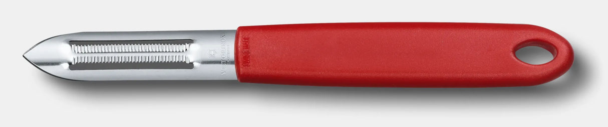 Potato Peeler, Serrated Double Edge 12cm - Red