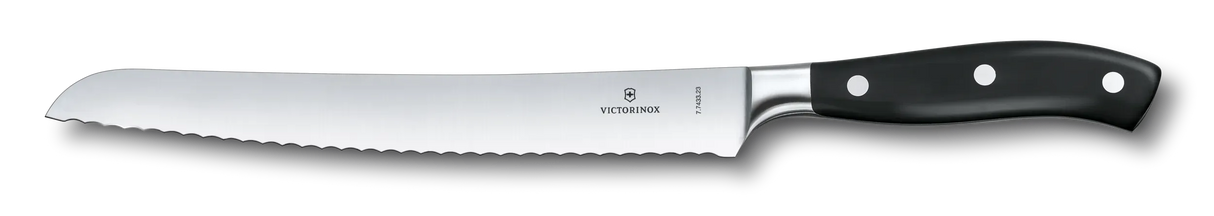 Bread Knife , Wavy 23cm - Black