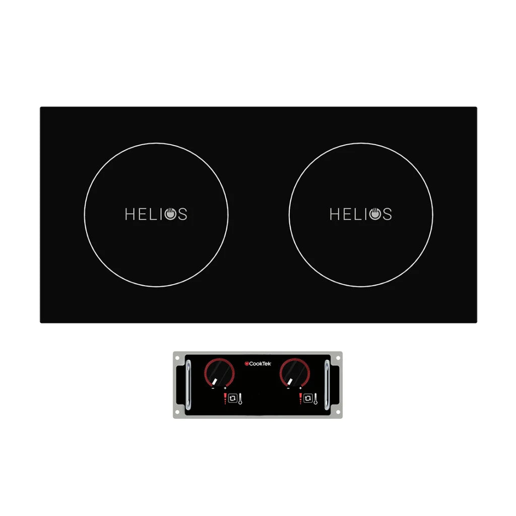 Cooktek HRD.9500.SS25.4 Helios Induction Cooktop Dual Hob Drop-In Side by Side Induction Cooktop