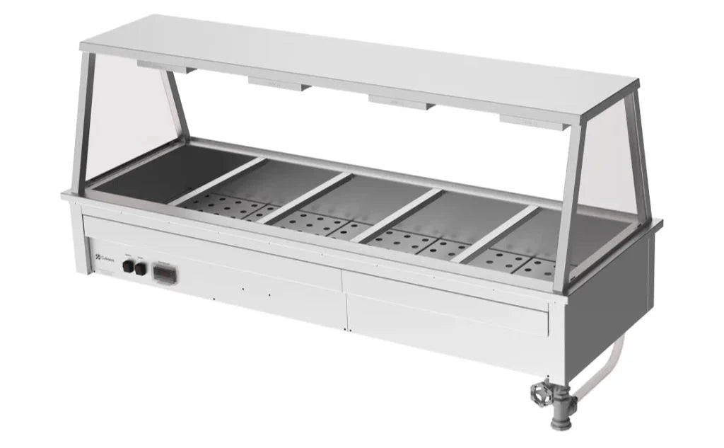 Culinaire CH.BM.D.GA.5 5 Modules Commercial Bain Marie Benchtop with A Frame Gantry Bain Marie
