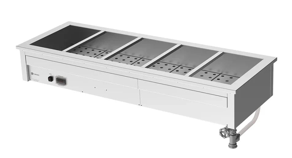Culinaire CH.BM.U.5 5 Module Undercounter Commercial Bain Marie Under Bench Bain Marie