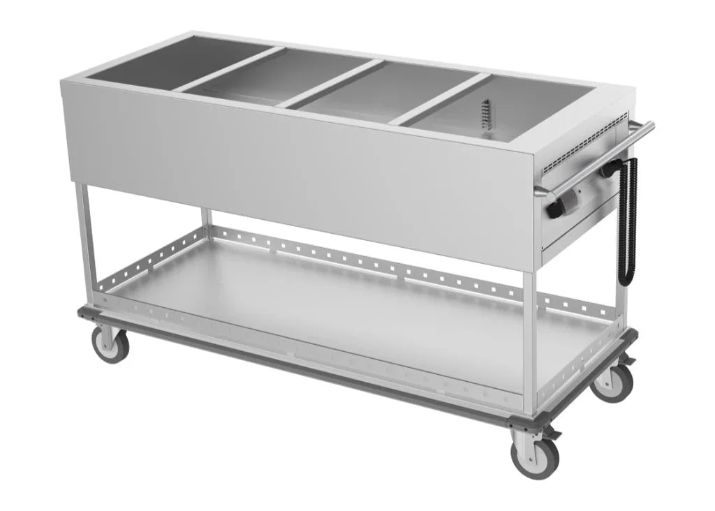 Culinaire CH.BMM.4 4 Module Commercial Bain Marie Mobile Bain Marie