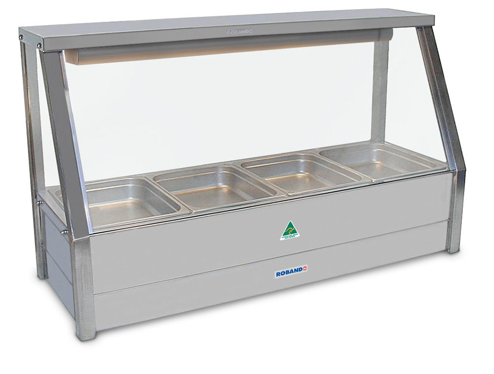 Roband E14 Single Row Straight Glass Hot Food Display Bar