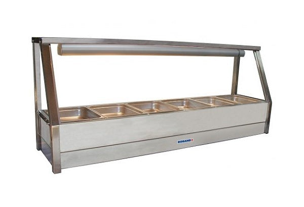 Roband E16RD Single Row Straight Glass Hot Food Display Bar