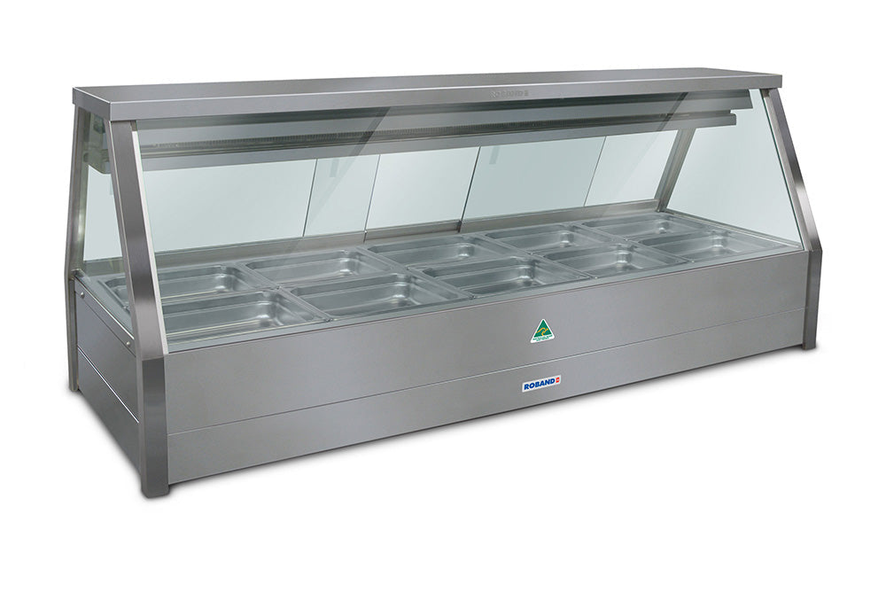 Roband EFX25RD Straight Glass Refrigerated Cold Plate Food Display