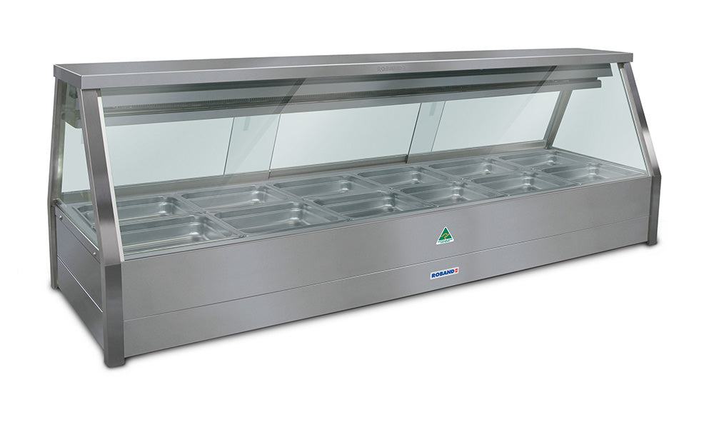 Roband EFX26RD Straight Glass Refrigerated Cold Plate Display
