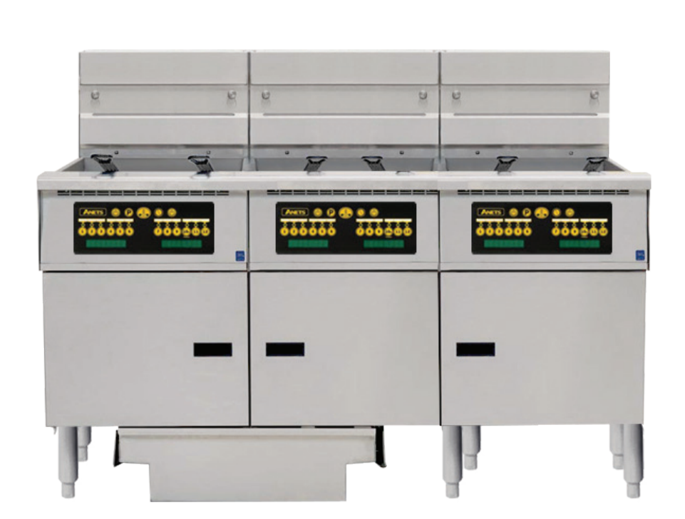 Anets FDAEP314C Platinum Series Electric Fryer with Computer Control 3 Filter Drawer System Drawer Fryers