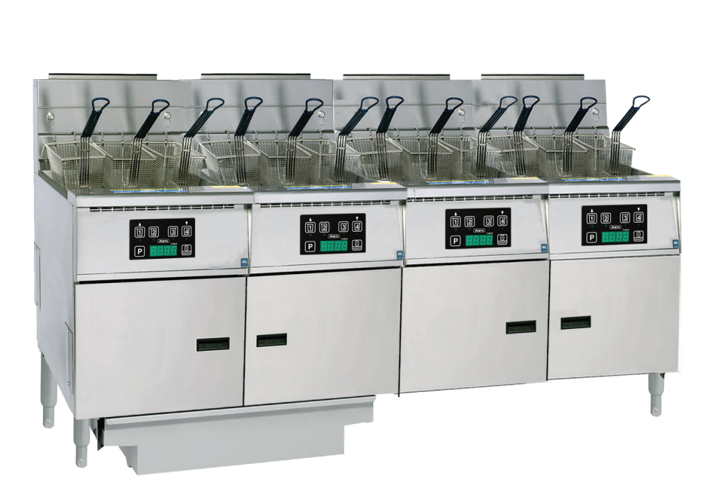 Anets FDAGP475D Platinum 75 Series Gas Fryer with Digital Control 4 Filter Drawer System Drawer Fryers
