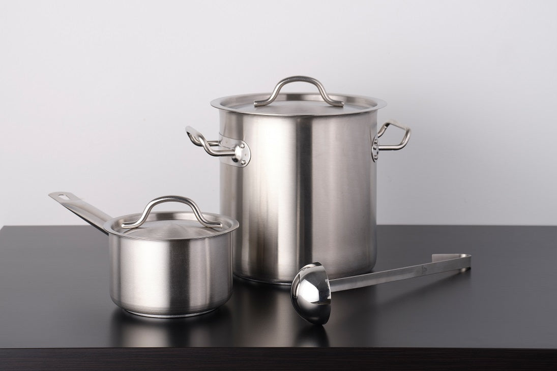 Force Stainless Steel Stock Pot with Lid - Tri - Ply - 6L to 36L