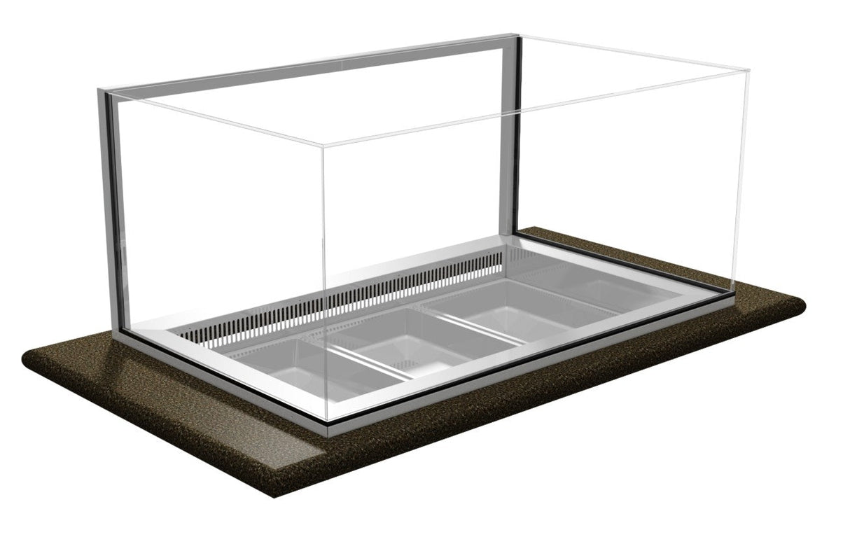 Festive XCFL12 | Frameless Canopy for 1155 | Frameless Canopy | Commercial Food Display