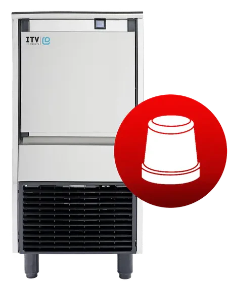 Skope GALA NG30 A DP| Self-Contained | Ice Maker | Ice Cube Maker | Ice Maker with Integral Bin and Drain Pump