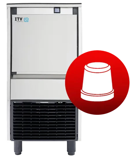 Skope ICE QUEEN IQ85 A | Self-Contained | Granular Ice Maker | Ice Flaker | Commercial Ice Flaker | Ice Maker | with Integral Bin