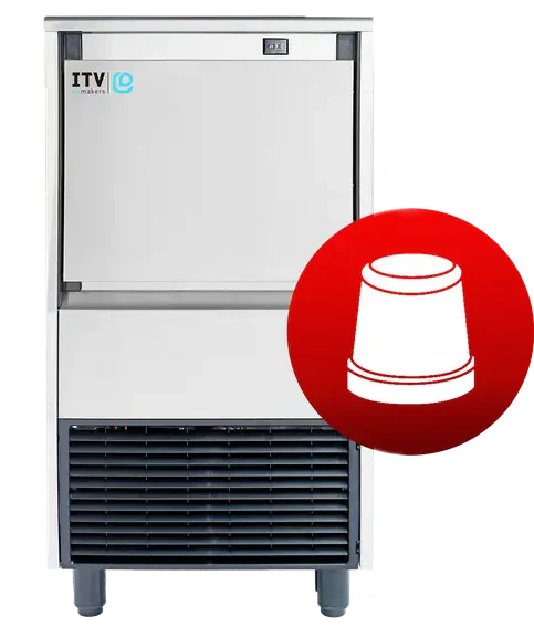 Skope GALA NG45 A DP|Self-Contained | Ice Maker | Ice Cube Maker | Ice Maker with Integral Bin | and Drain Pump