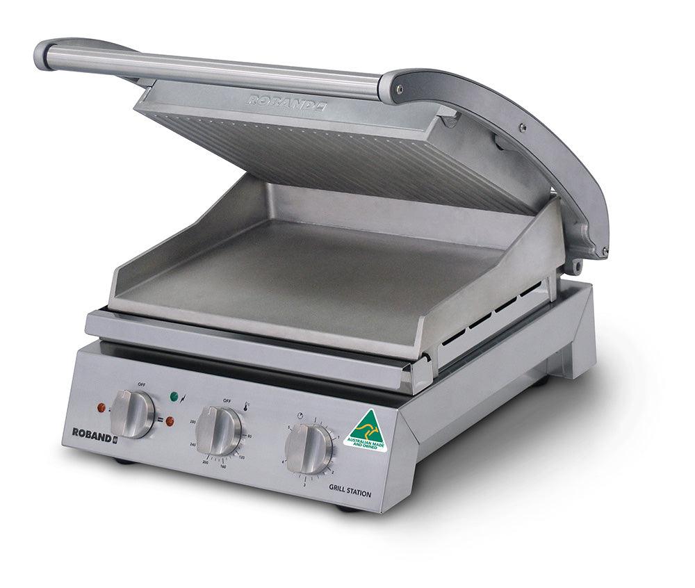 Roband GSA815S 8-Slice Grill Station Contact Grill Smooth Plate